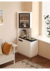 Corner locker wall corner bedside storage cabinet living room corner tea table corner cabinet next to sofa side cabinet locker